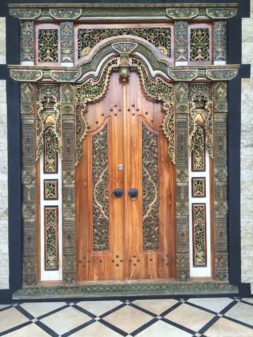 antique carved Teak  Doors